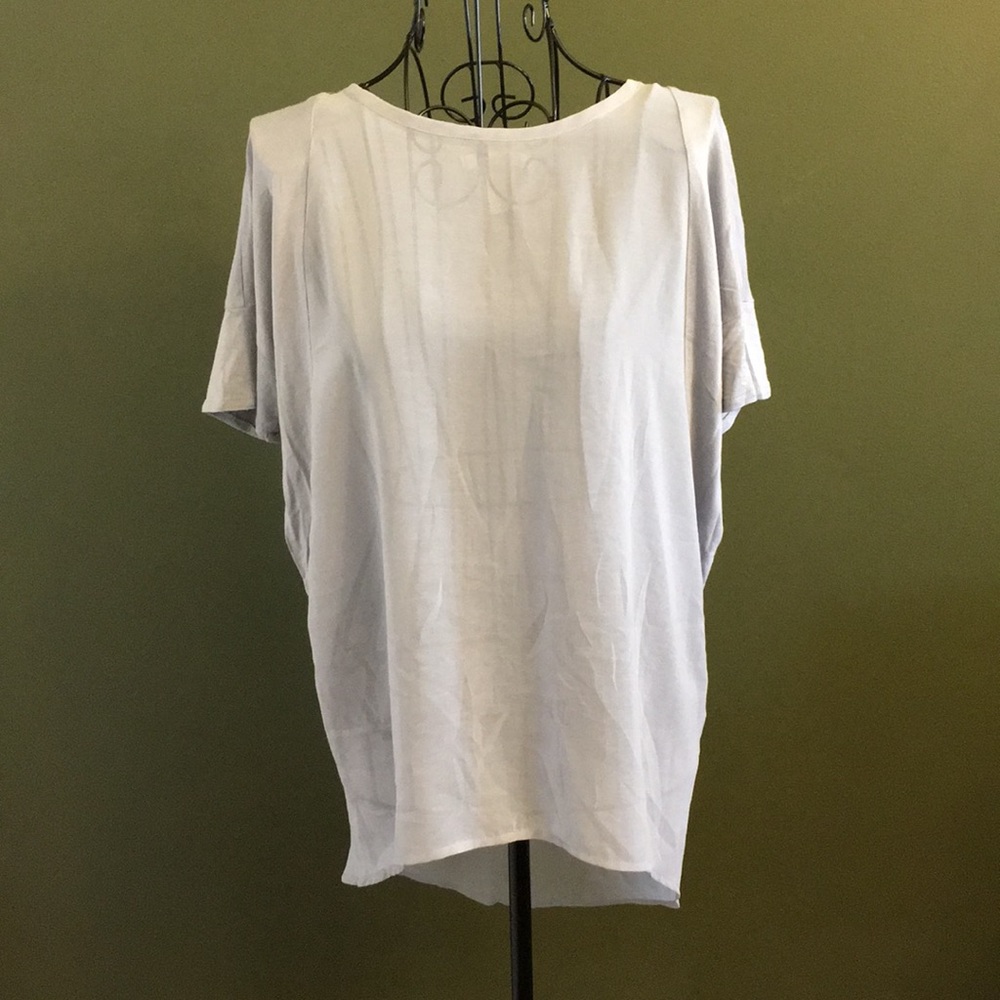 Sheer front high/low top - Picture 1 of 4